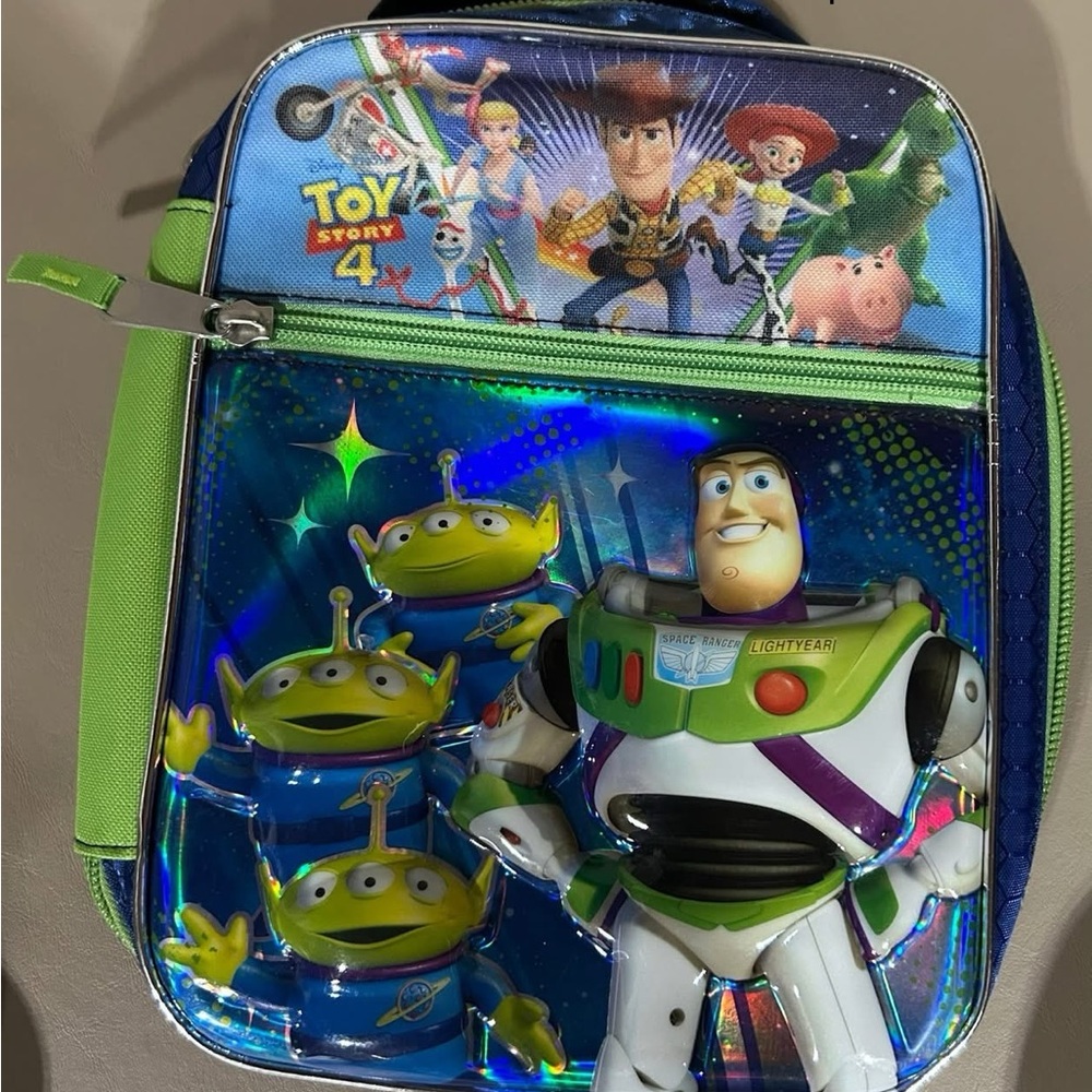 Kids Backpack & LunchBox with Buzz Lightyear and Aliens